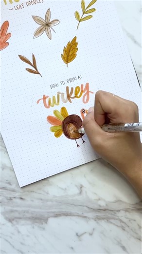 Learn to Draw a Turkey for Thanksgiving!