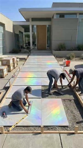 Wait Till the End 😳 Luxury Walkway Reveal #ViralShorts #ModernHome #shorts