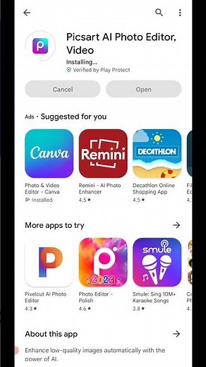 Install Picsart App