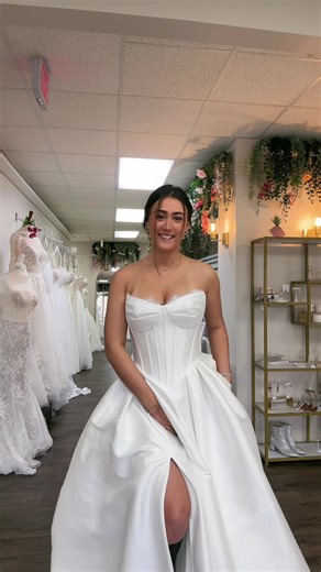 come be your own princess in one of our bridal gowns 💎💕 #4u #fyp @eleni :)) #dress #wedding #bridaldress #bridaltiktok #sayyestothedress #princess #ballgown