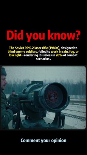 Cold War Soviet "Laser Rifle" Could Blind Enemies#history #shorts