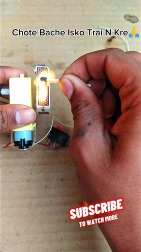 How to Make Electric Match Lighter at Home😱#viral#science