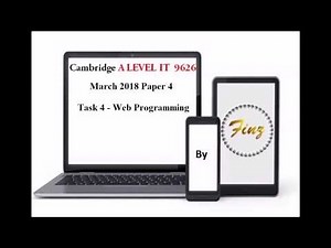 A Level IT 9626 March 2018 Web Programming -Javascript