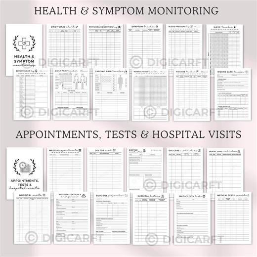 Caregiver Planner Binder Printable,caregiver Daily Log,elder Caregiving Journal A4,home Health Care Service Forms,medical Tracker Templates - Etsy
