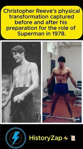 Christopher Reeve's Insane Superman Transformation 1978 💪 #history