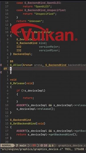 Game Engine Vulkan VS OpenGL Backend Selection #coding #gamedev #gameengine #vulkan #opengl