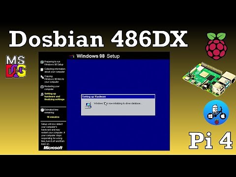 Windows 98se Raspberry Pi 4. Dosbian 486DX. Progress Update.