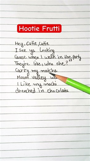 HOOTIE FRUTTI - KATSEYE (lyrics)