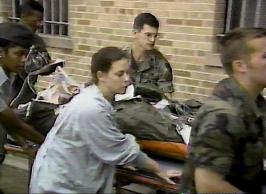 On March 23, 1994 the 82nd Airborne Division would experience its greatest single loss of life since the Battle of the Bulge during World War II. While #Paratroopers were conducting Sustained Airborne Training at Green Ramp, a C-130 collided with an F-16 in the skies over Pope Airbase. The F-16 pilot ejected and the aircraft came hurtling towards the ground. The wreckage tumbled across the tarmac, colliding with a freshly fueled C-141. The collision created a tumbling ball of flame that rolled o