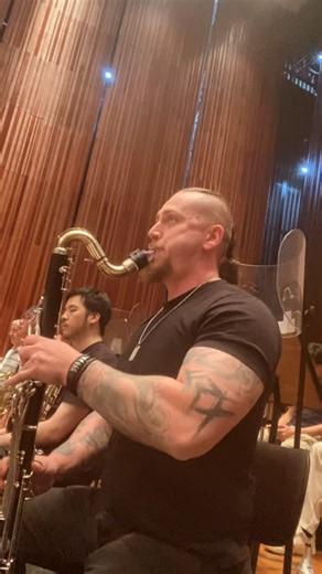 Grzegorz Grzeszczyk on Instagram: "Shostakovich 7th symphony bass clarinet solo, great way to start the new year with the orchestra👍 but the question is what to do with the controversial note? Gsharp or G?😁 thank you @juckjunncl for the video! . . . . #bassclarinet #clarinet #orchestra #classicalmusic #clarinete"