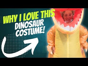 Review and Demo of Inflatable Dinosaur Costume for Adults