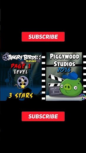 Angry Birds Seasons "Piggywood Studios" Level 1-18 (2016) Walkthrough 3 Stars (2x Speed)