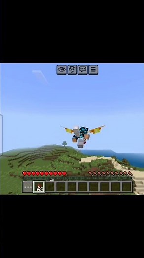 How to use elytra in bedrock #minecraft