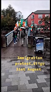 30K views · 785 reactions | Protest taking place in Sligo today #ireland #sligo #irish #today #reels #immigrants #protest | Hashel Thilanka | Facebook