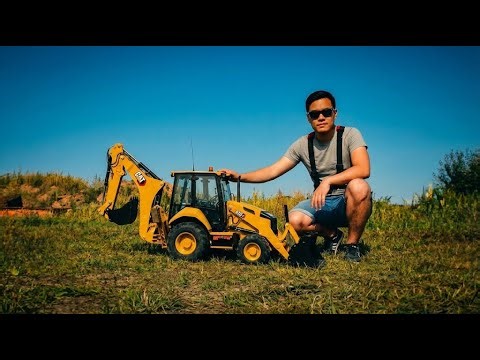 Homemade Full Metal RC Backhoe Caterpillar | 100% Completed