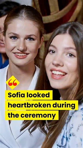 Infanta Sofia’s emotional reaction during Leonor’s big day#royalspain #spain #leonor #letizia #sofia