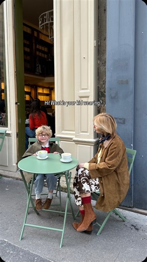 What Kids Are Wearing | Elodie on Instagram: "How cute is Archibald’s outfit? 🩵 Met @annemaud_cct at Maison Fleuret in Paris with her lovely boy. He’s wearing a mix of beautiful vintage pieces & cool Zara Kids essentials. More videos like this coming on @whatkidsarewearing ✨ kids fashion, kids ootd, toddler boy outfits, mode enfant, mode parisienne"