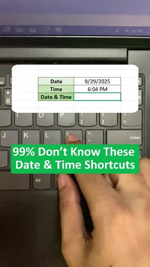 Unlock Excel's Hidden Date and Time Shortcuts