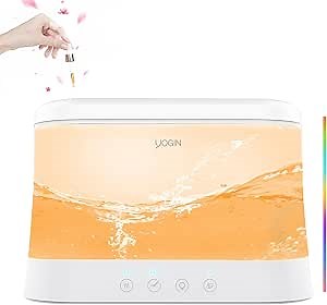YOGIN humidifiers for Bedroom, 1.8L Ultrasonic Cool Mist Humidifiers for Home Baby Nursery & Plants,Top fill Humidifer with Night Light, Auto Shut Off, Easy Clean