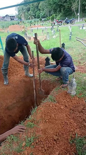 Exploring Grave Digging Techniques in a Cemetery