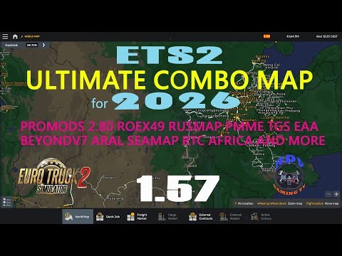 ETS2 1.57 | ULTIMATE COMBO MAPS for 2026 | PROMODS 280,BEYONDV7,TGS150,PMME277,ROEX49,EAA ETC...