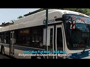 B38 LIMITED Bus Full Ride | Ridgewood to Downtown Brooklyn