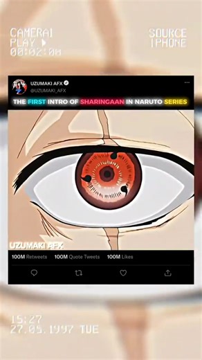 The First Sharingan Intro in Naruto🔥#youtubeshorts #shorts #anime #narutoshippuden