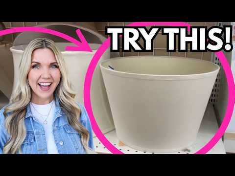 Grab a lampshade at the thrift store and try this!