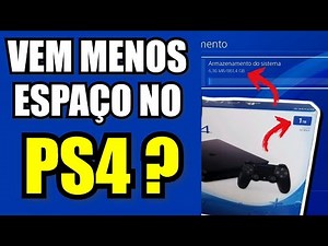 POR QUE O PS4 NÃO VEM COM A CAPACIDADE REAL DE ARMAZENAMENTO ? ENTENDA O MOTIVO DISTO.