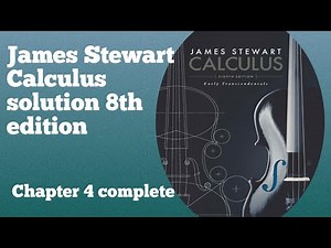 Complete Chapter 4 solution James Stewart Calculus 8th edition|| SK Mathematics