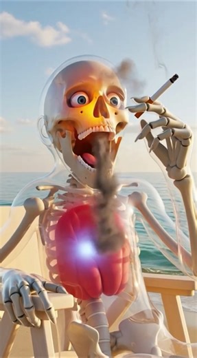 What Smoking Does To Your Body In Real Time 🚬💀 #brainfacts #facts #anatomy #science #darkfacts