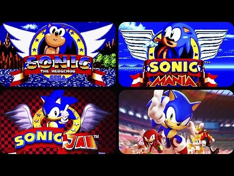 Evolution of Title Screen in Sonic Games