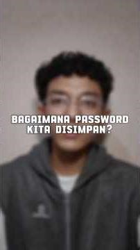 Bagaimana proses password kita disimpan? #computerscience #hashing #cybersecurity #study