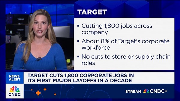 Target cuts about 8% of corporate workforce, first major layoffs in decade