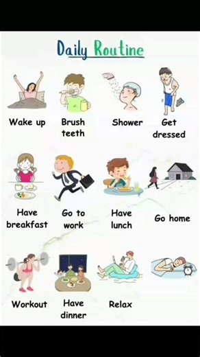 Daily Routine English ✨