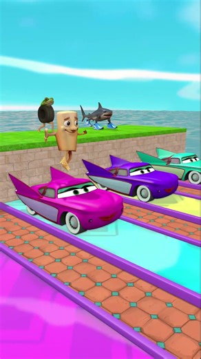 Weird 3D Characters Coffee Cup Character Lighting McQueen Cup 3D Slide Game Funny 3D