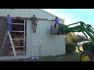 Powered Sliding Shed Door!! Pole Barn Rehab!