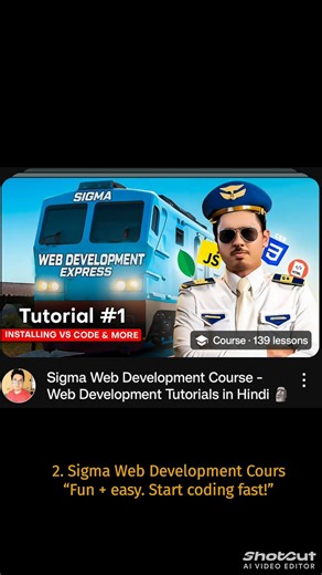 5 BEST free coding courses for beginners !Comment ‘❤️’ for AI/ML courses 🙏🏻