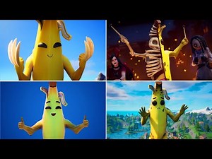 Evolution of Peely in Fortnite Trailers! All Peely Skin Trailers!