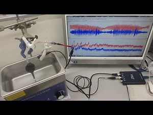 超音波洗浄器の音圧測定実験（超音波システム研究所）