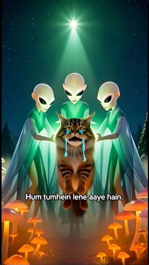 🔥 Yeh Kya Ho Gaya?! Aliens Ne Billi Ko Utha Liya 😱 | Part 1 #ai #cat #alien #shorts