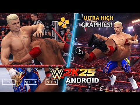 WWE 2K25 PSP 🔥 Ultra Graphics Android | WWE 2K25 PSP MOD 😍 Next-Gen Wrestling