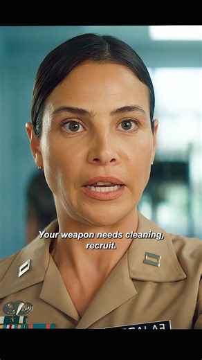 Will the female officer be scared by the snake? Her calm military composure is amazing to watch