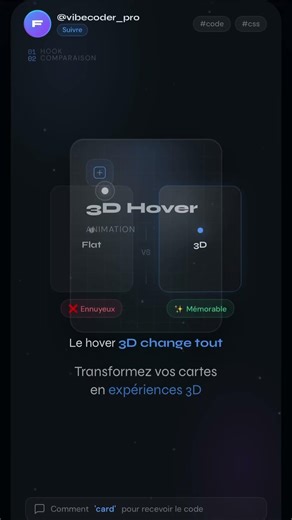 3D card hover Code with passion #coding#programmer #codingtutorial #webdeveloper #webdesign