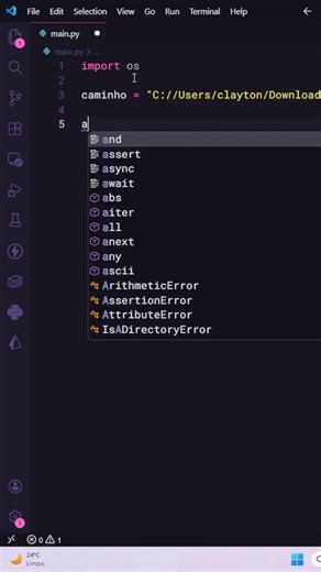 Esse truque em Python economiza horas de trabalho #python #desenvolvimento #shorts