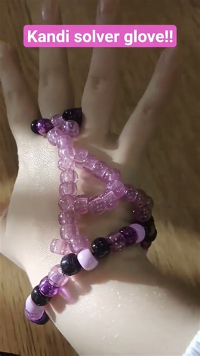 Murder Dronea Kandi Solver Glove! #Murderdrones #Kandi #beads #kandiglove