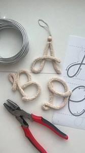 300K views · 95K reactions | The perfect handmade gift…  Comment “LETTERS” if you want a link to these mini letter templates! 懶 | Knitted Wire with Isla Sierra Co | Facebook