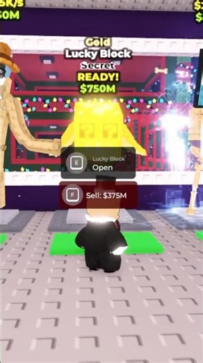 ME SALE ESTO☠️😨 EN LUCKY BLOCK SECRET GOLD😎 #Shorts