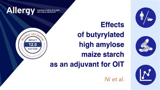 Effects of butyrylated high amylose maize starch (HAMSB) as an adjuvant for oral immunotherapy | Allergy EAACI
