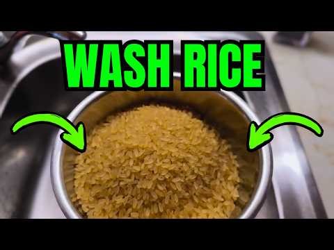 How To WASH Rice Before Cooking (QUICK & EASY)
